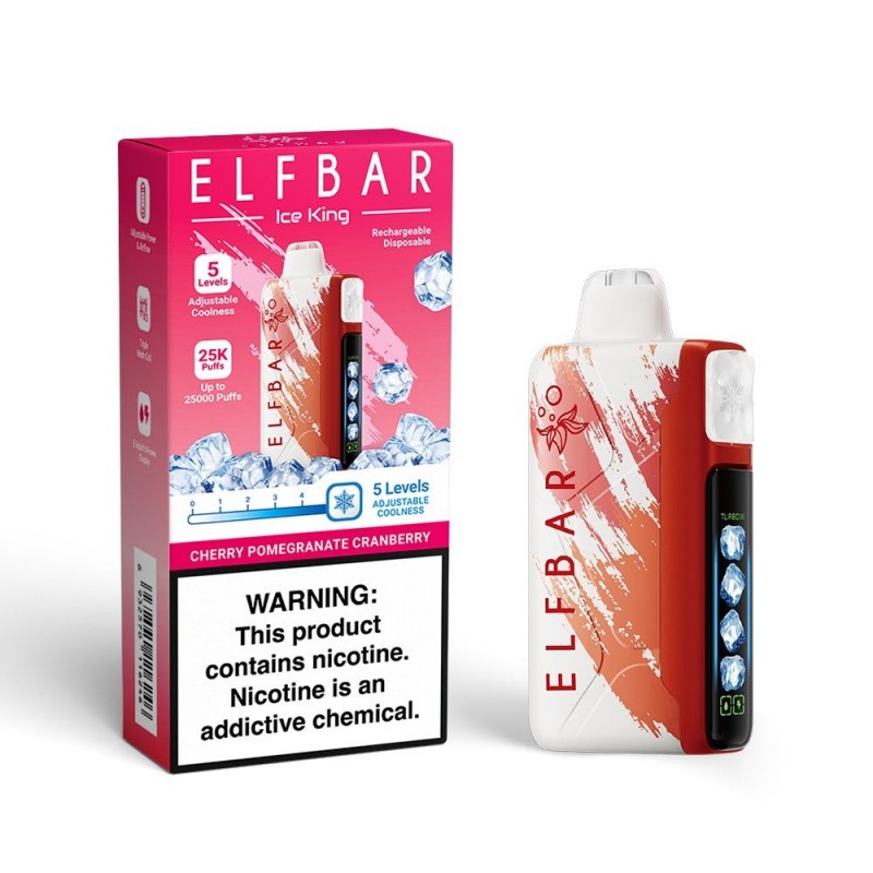 elfbar-ice-king-25000-puff-disposable-vape-5-adjustable-ice-level-cherry-pomegranate-cranberry